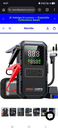 Portable Car Jump Starter And Air Compressor 2 In 1