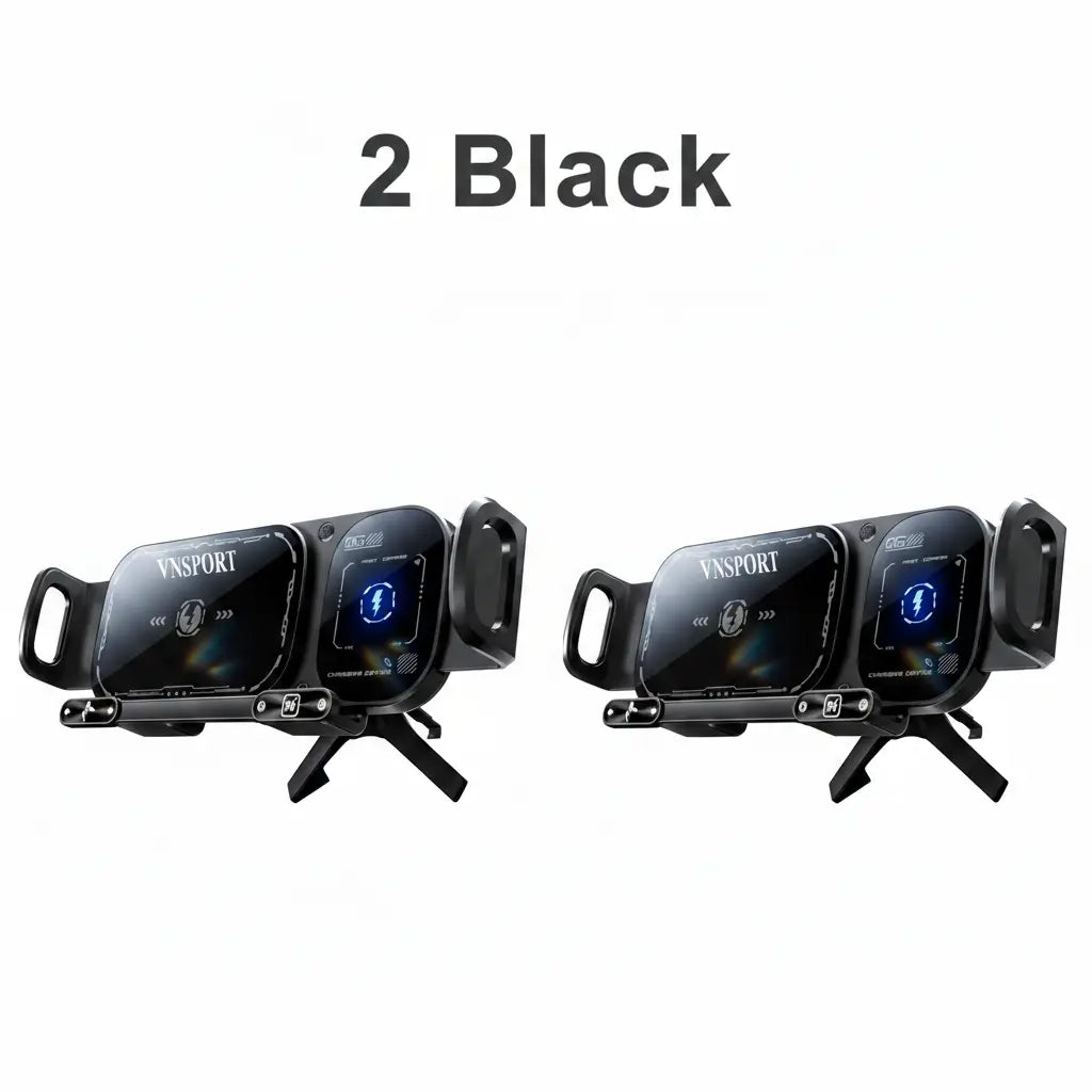 VNSPORT 360° Rotating 15W Wireless Car Fast Charger Mount