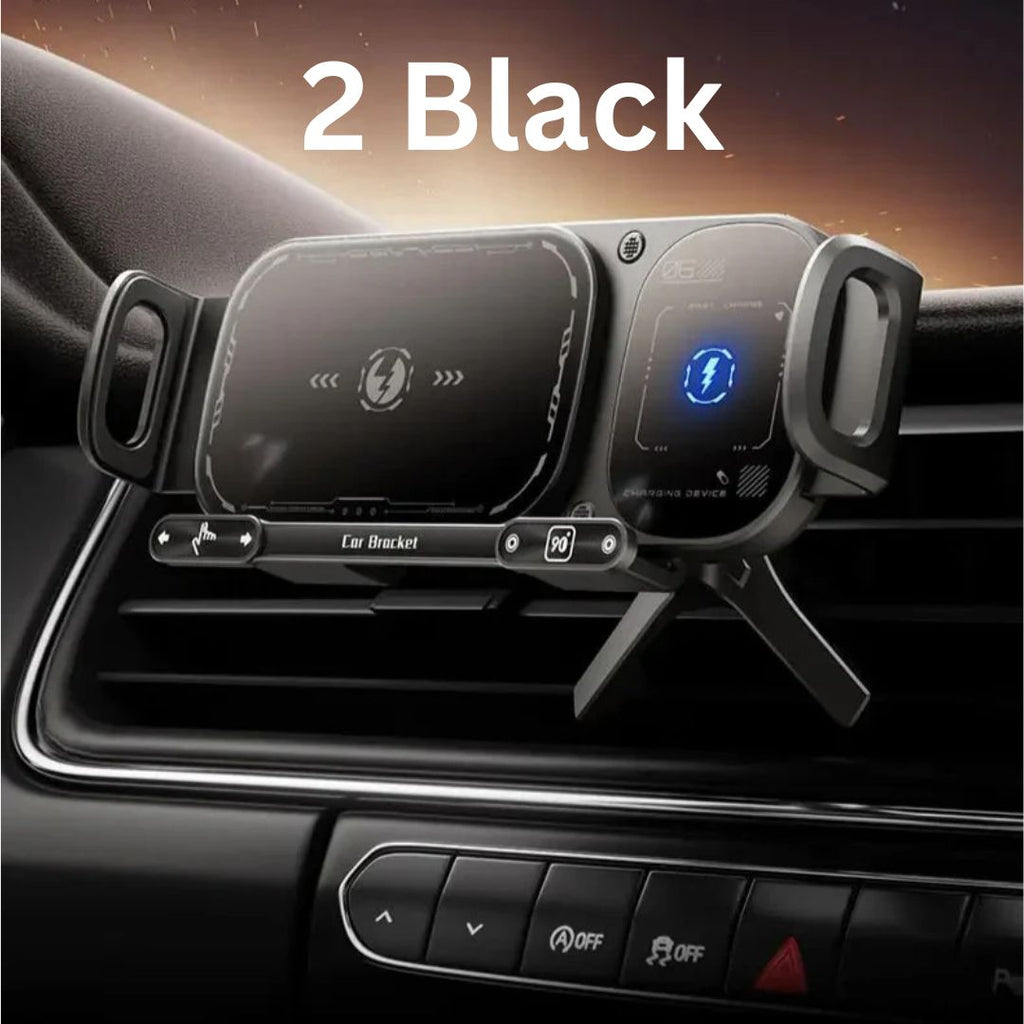 VNSPORT 360° Rotating 15W Wireless Car Fast Charger Mount