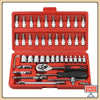 46-Piece Car Repair Tool Set 1/4-Inch Socket Set Car Repair Tools Pry Ratchet Torque Wrench Combo Auto Maintenance Tools