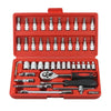 46-Piece Car Repair Tool Set 1/4-Inch Socket Set Car Repair Tools Pry Ratchet Torque Wrench Combo Auto Maintenance Tools