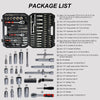 Tool Set Socket And Ratchet Wrench Toolbo 71 Pieces Toolbox Universal Home Car Repair Tool Set For Men Homeowners Diy Enthusiasts And Mechanics - Black
