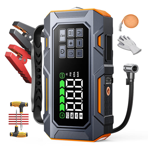 【New Arrivals】Buture Beta09 Car Jump Starter 8000A with 160 PSI Air Compressor丨16-in-1 Roadside Kit
