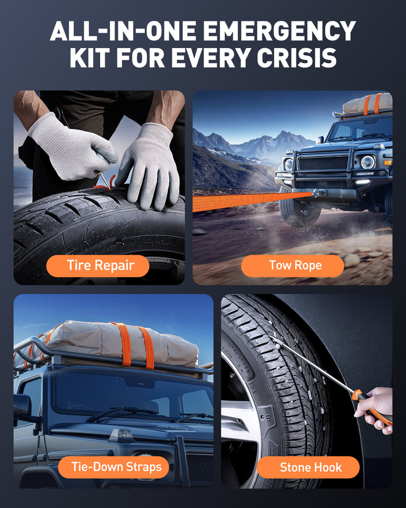 【New Arrivals】Buture Beta09 Car Jump Starter 8000A with 160 PSI Air Compressor丨16-in-1 Roadside Kit
